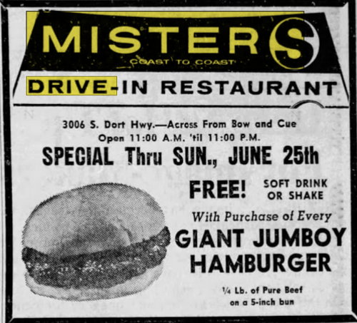 Misters Drive-In - Jun 24 1967 Article